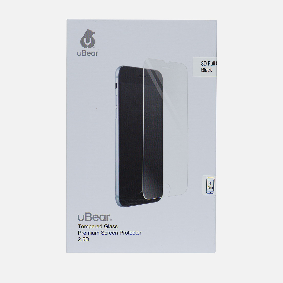 uBear Защитное стекло 3D Full Cover iPhone 6/6s Plus Premium 0.3mm