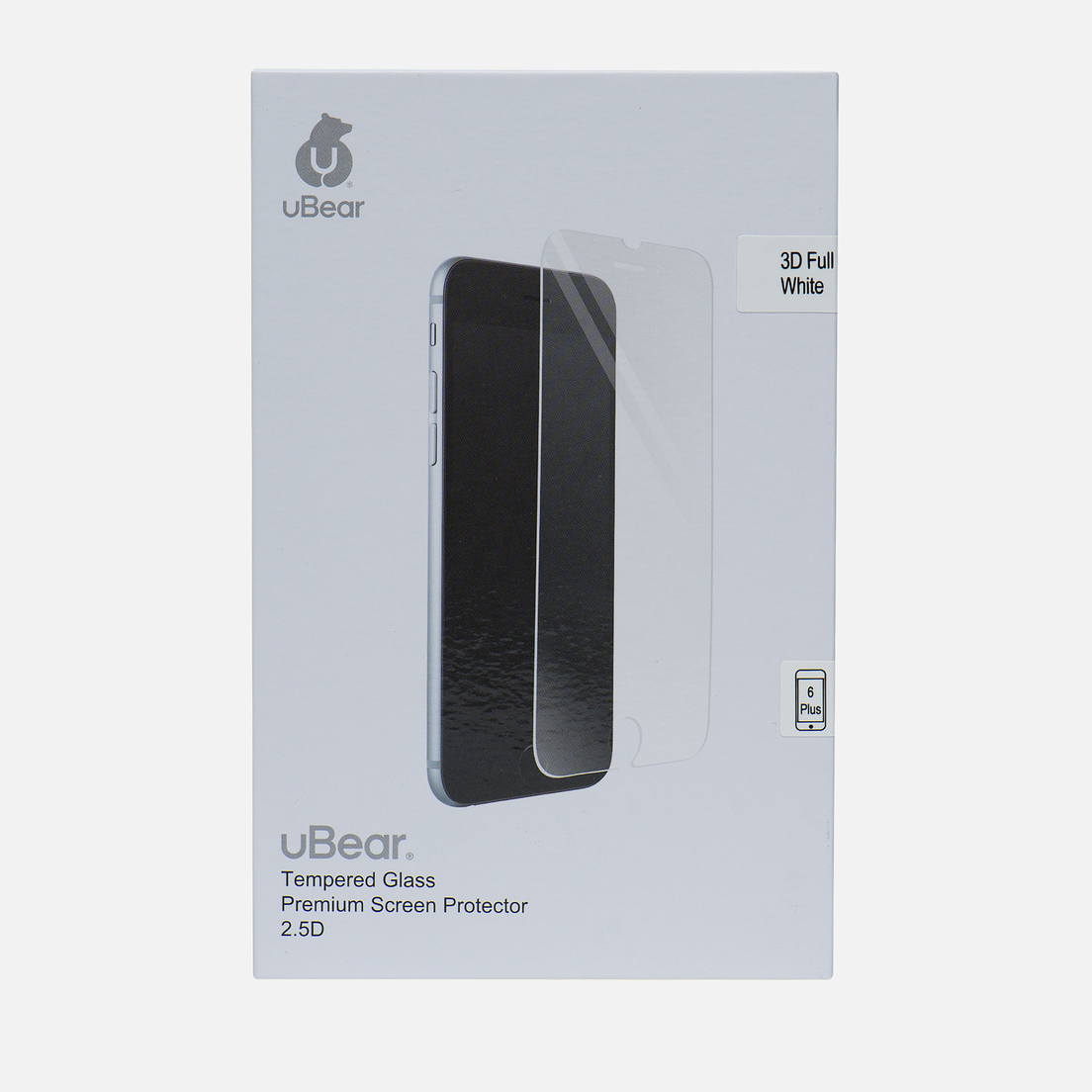 uBear Защитное стекло 3D Full Cover iPhone 6/6s Plus Premium 0.3mm