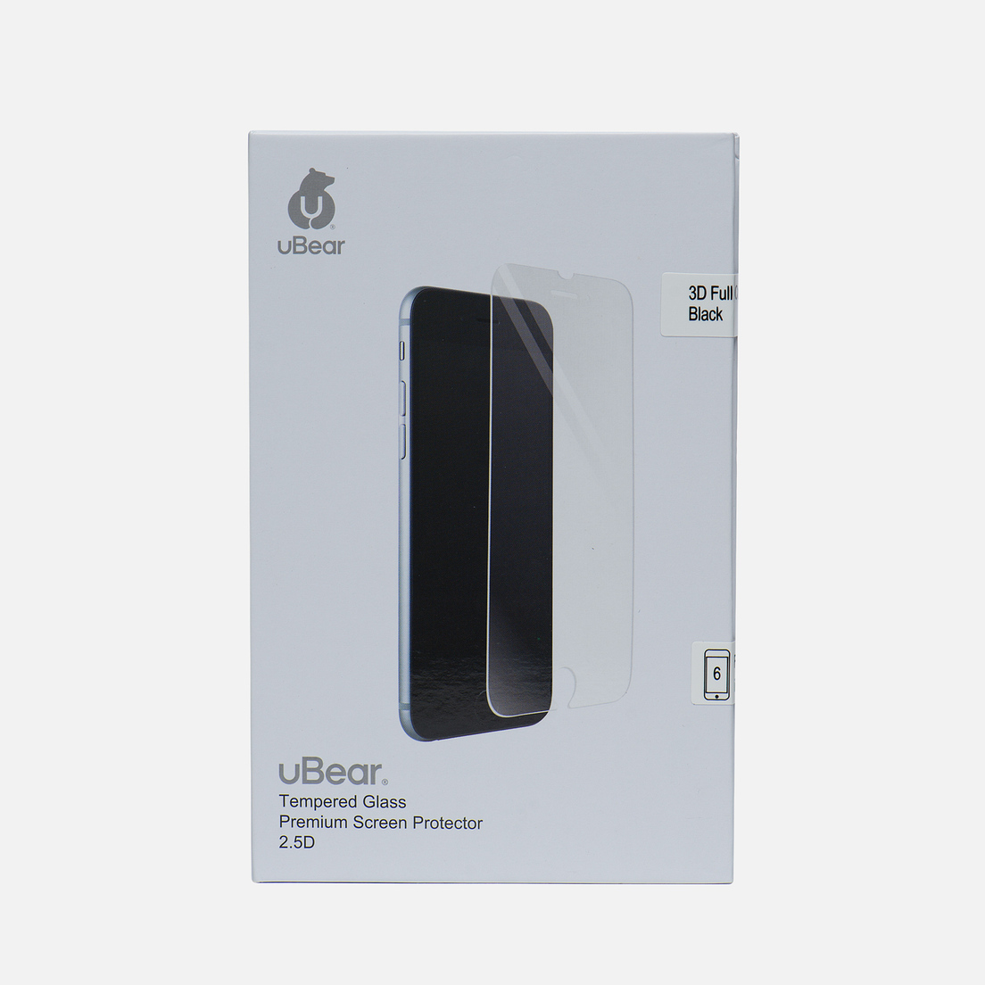 uBear Защитное стекло 3D Full Cover iPhone 6/6s Premium 0.3mm