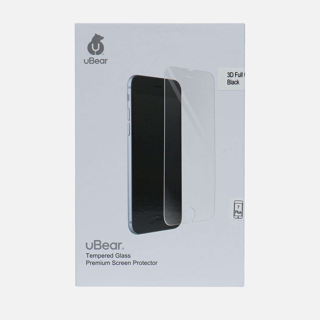 uBear Защитное стекло 3D Full Cover iPhone 7 Plus Premium 0.33mm