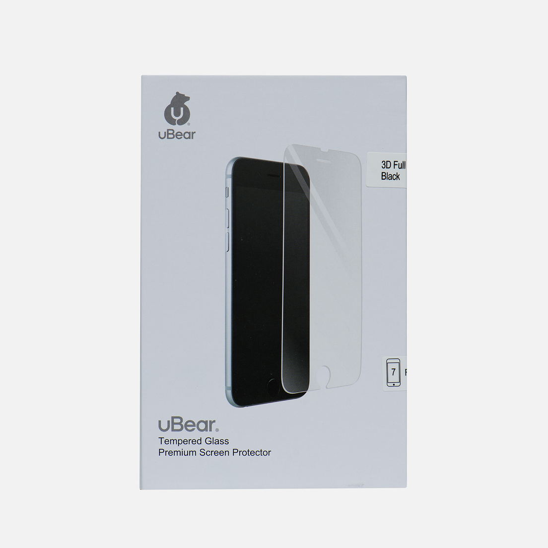 uBear Защитное стекло 3D Full Cover iPhone 7 Premium 0.33mm