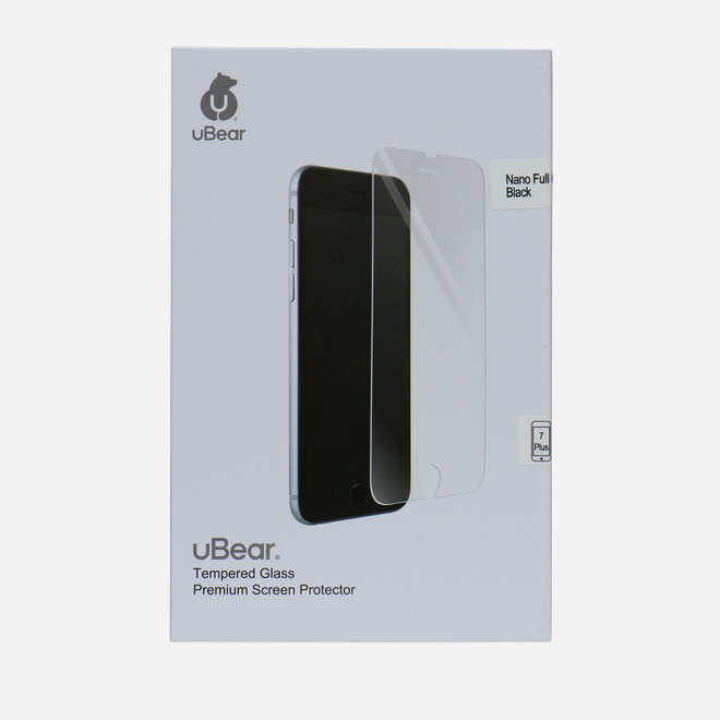 Защитное стекло uBear Nano Full Cover iPhone 7 Plus Premium 0.3mm Black