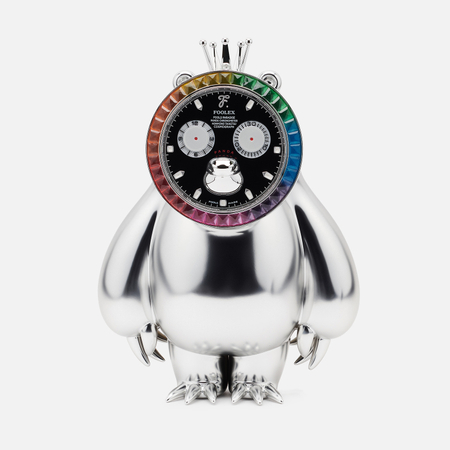 Игрушка ZCWO x Fools Paradise Honmono Taiketsu Panda Rainbow, цвет серебряный