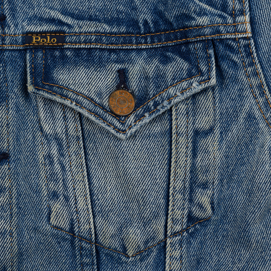 Женская джинсовая куртка Polo Ralph Lauren Denim Trucker 13.5 Oz Fontaine Wash Light Indigo