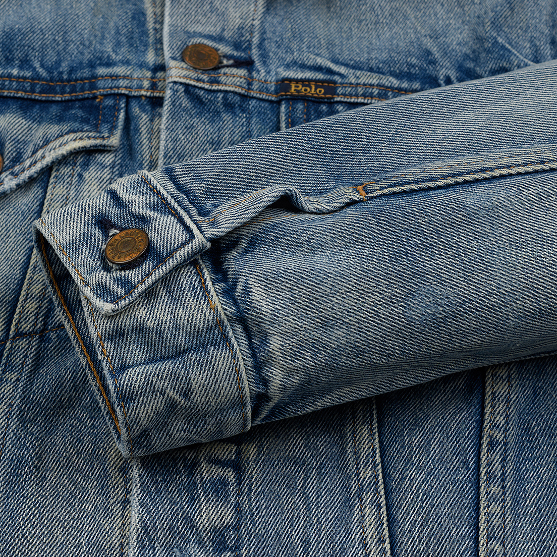 Polo Ralph Lauren Женская джинсовая куртка Denim Trucker 13.5 Oz Fontaine Wash