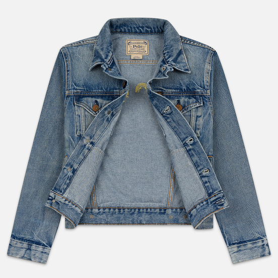 Женская джинсовая куртка Polo Ralph Lauren Denim Trucker 13.5 Oz Fontaine Wash Light Indigo