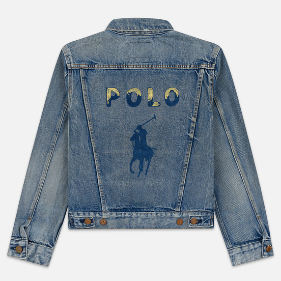 Женская джинсовая куртка Polo Ralph Lauren Denim Trucker 13.5 Oz Fontaine Wash Light Indigo