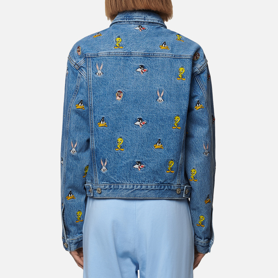 Женская джинсовая куртка Tommy Jeans x Looney Tunes Denim Light Blue Wash