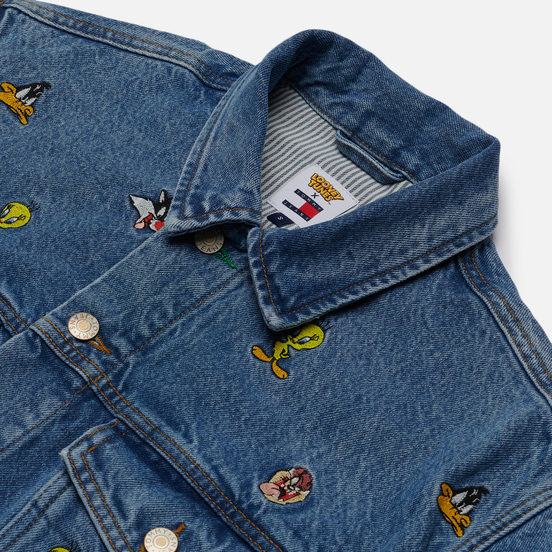 Женская джинсовая куртка Tommy Jeans x Looney Tunes Denim Light Blue Wash