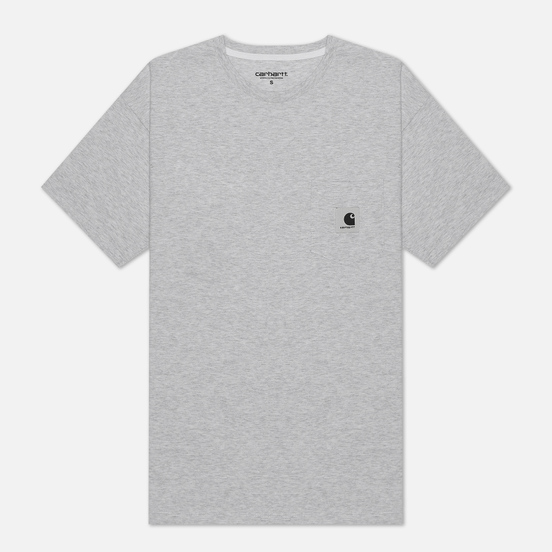 Женская футболка Carhartt WIP W' Carrie Pocket Ash Heather/White