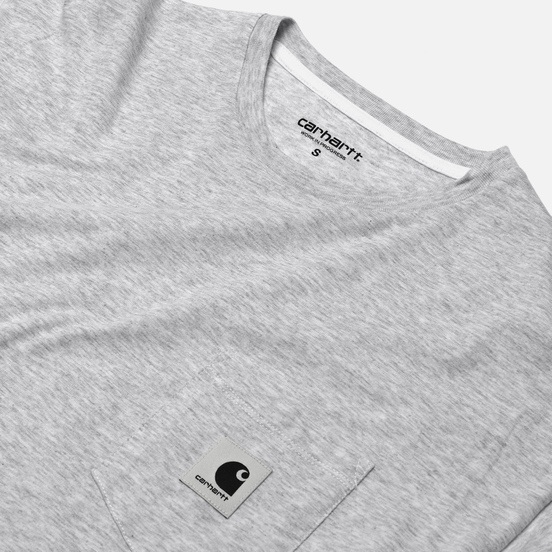 Женская футболка Carhartt WIP W' Carrie Pocket Ash Heather/White