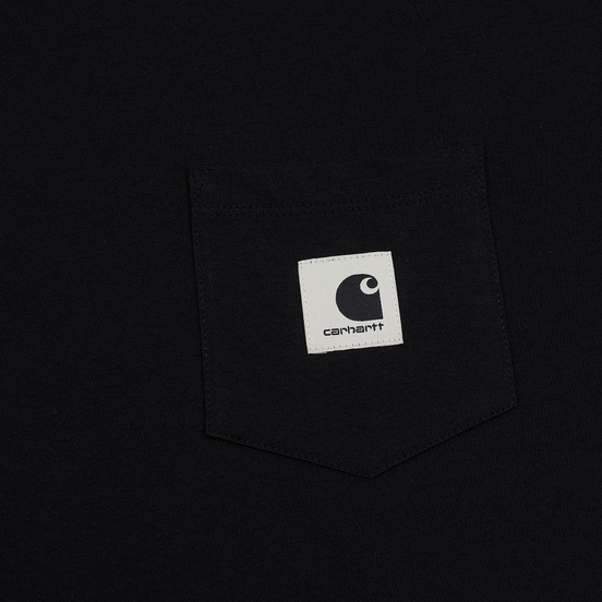 Женская футболка Carhartt WIP W' Carrie Pocket Black/Grey Heather