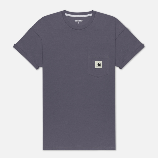 Женская футболка Carhartt WIP W' Carrie Pocket Decent Purple/Ash Heather