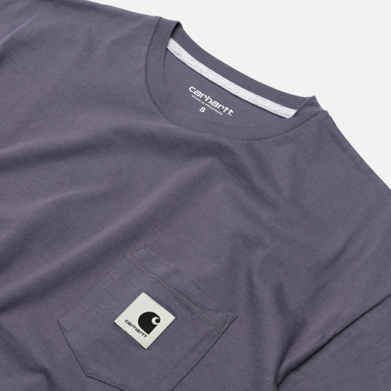 Женская футболка Carhartt WIP W' Carrie Pocket Decent Purple/Ash Heather