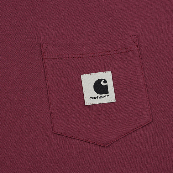 Женская футболка Carhartt WIP W' Carrie Pocket Dusty Fuchsia/Black