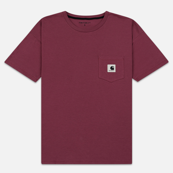 Женская футболка Carhartt WIP W' Carrie Pocket Dusty Fuchsia/Black