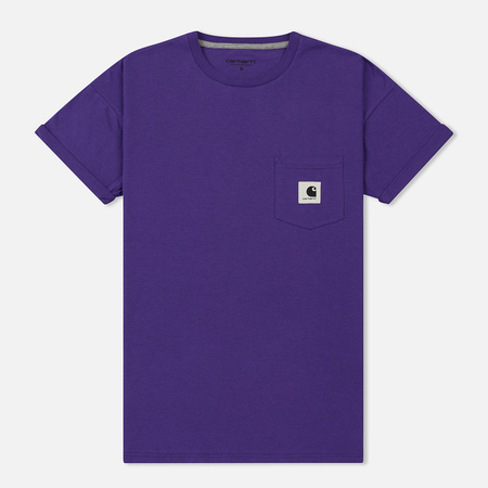 Женская футболка Carhartt WIP W' Carrie Pocket Frosted Viola/Grey Heather