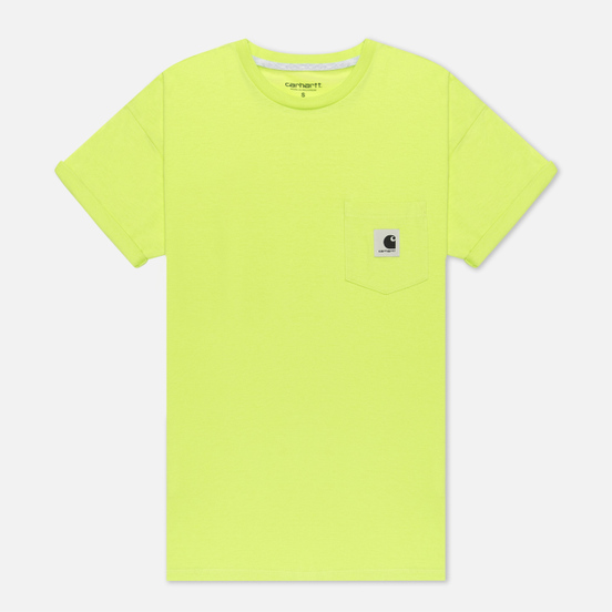 Женская футболка Carhartt WIP W' Carrie Pocket Lime/Ash Heather