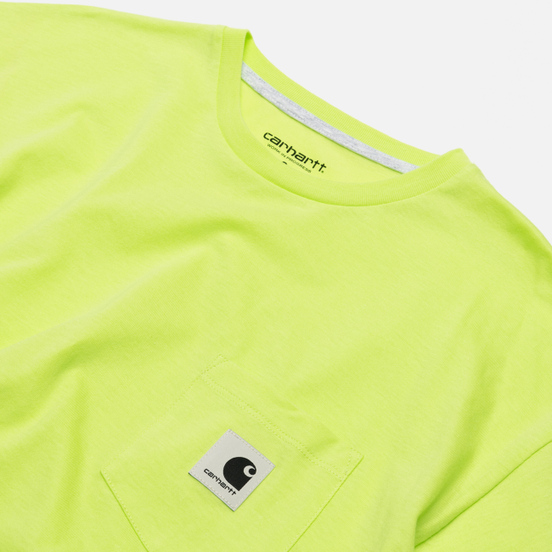 Женская футболка Carhartt WIP W' Carrie Pocket Lime/Ash Heather