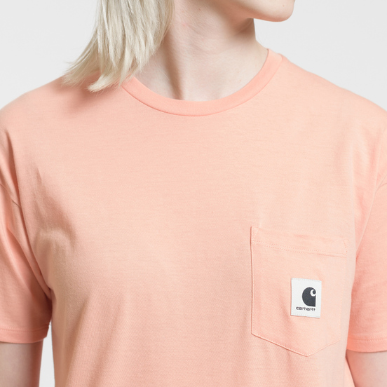 Женская футболка Carhartt WIP W' Carrie Pocket Peach/Ash Heather