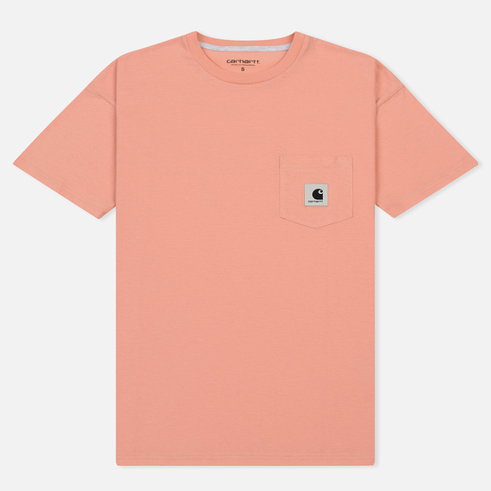 Женская футболка Carhartt WIP W' Carrie Pocket Peach/Ash Heather