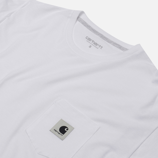 Женская футболка Carhartt WIP W' Carrie Pocket White/Ash Heather