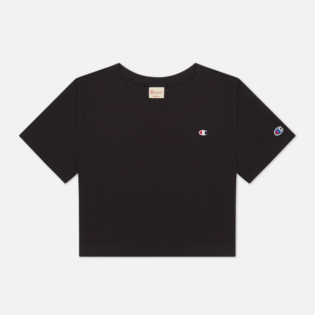 Champion Reverse Weave Женская футболка C Logo Crew Neck Cropped