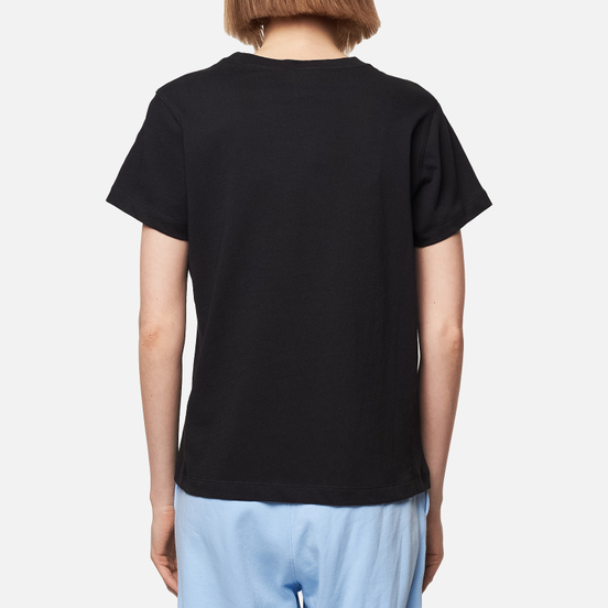 Женская футболка Champion Reverse Weave Script Logo Crew Neck Black