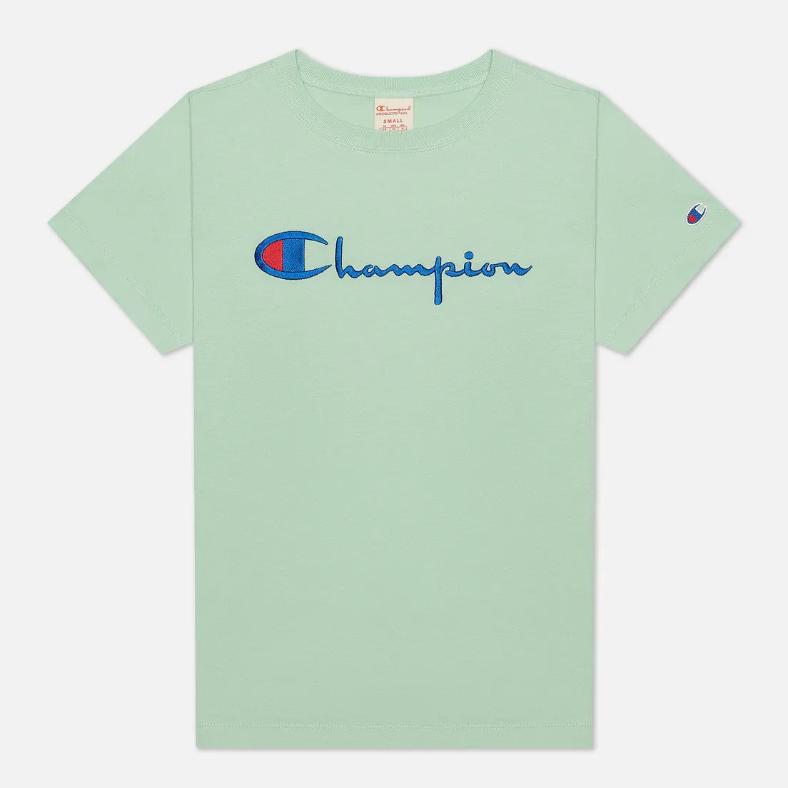 Champion Reverse Weave Женская футболка Script Logo Crew Neck