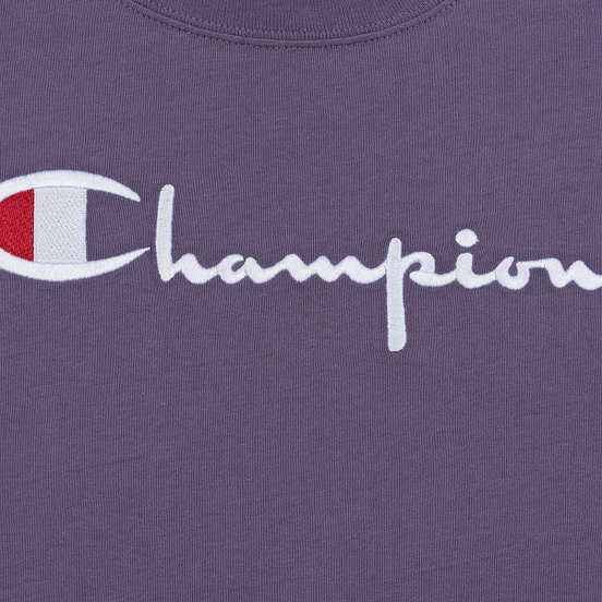 Женская футболка Champion Reverse Weave Script Logo Crew Neck Mulled Grape
