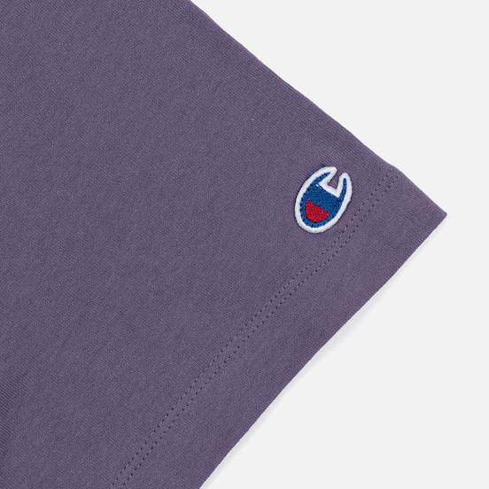 Женская футболка Champion Reverse Weave Script Logo Crew Neck Mulled Grape