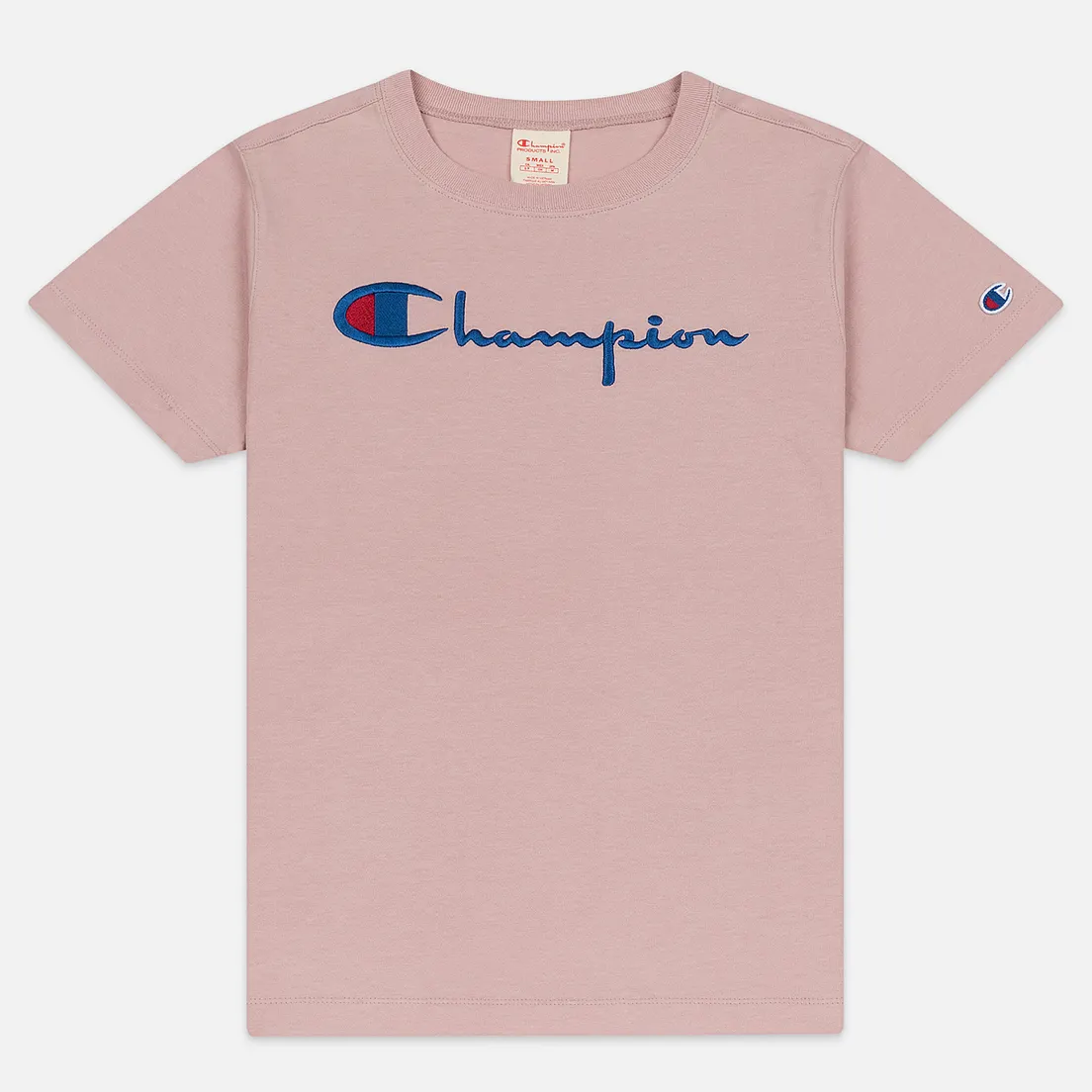 Champion Reverse Weave Женская футболка Script Logo Crew Neck