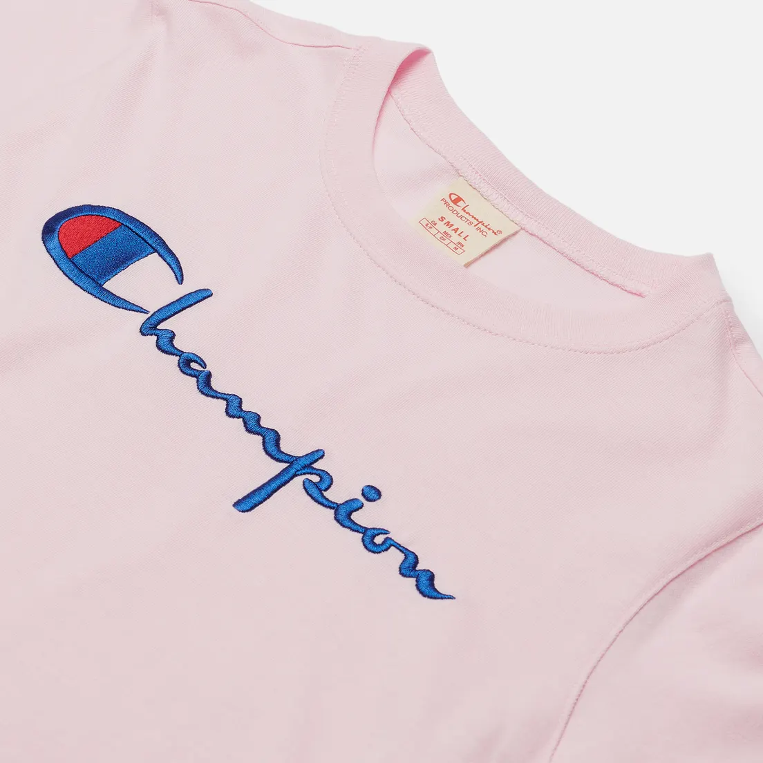 Champion Reverse Weave Женская футболка Script Logo Crew Neck