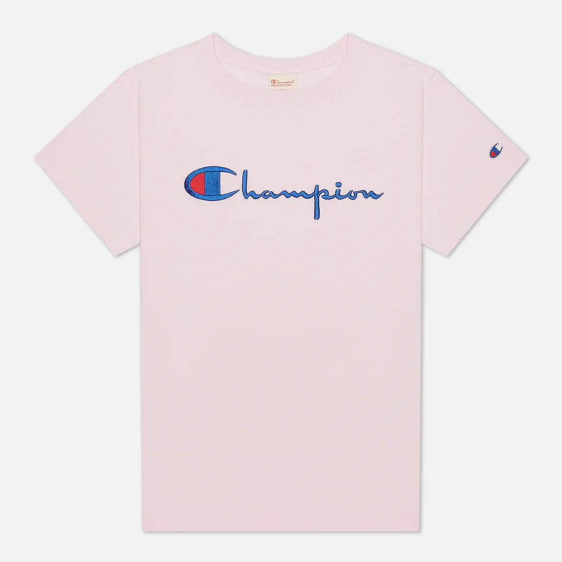 Champion Reverse Weave Женская футболка Script Logo Crew Neck