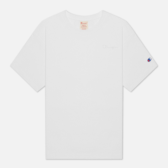 Женская футболка Champion Reverse Weave Script Logo Embroidery Maxi White