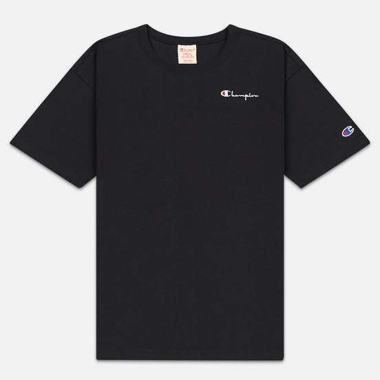 Женская футболка Champion Reverse Weave Small Script Crew Neck Black