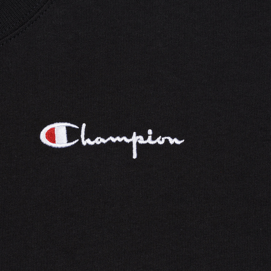 Женская футболка Champion Reverse Weave Small Script Crew Neck Black