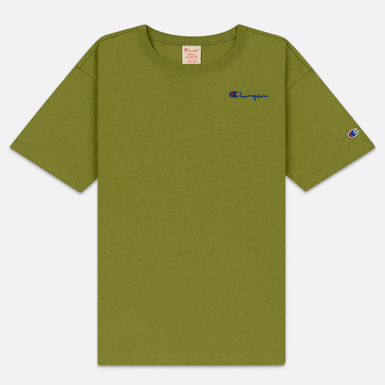 Женская футболка Champion Reverse Weave Small Script Crew Neck Guacamole