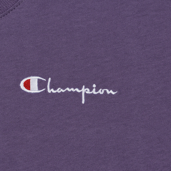 Женская футболка Champion Reverse Weave Small Script Crew Neck Mulled Grape