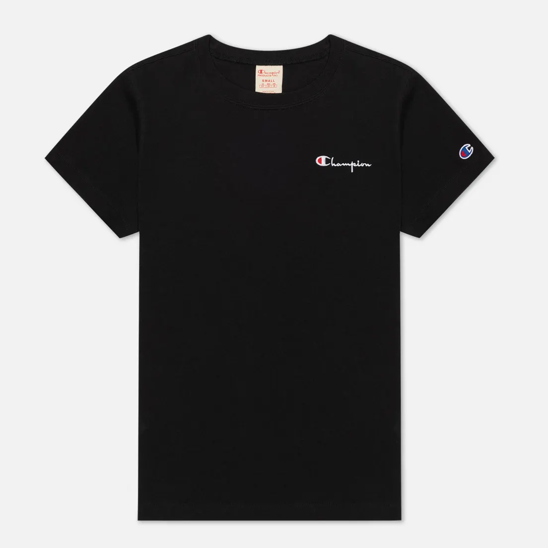 Champion Reverse Weave Женская футболка Small Script & Logo Sleeve Crew Neck