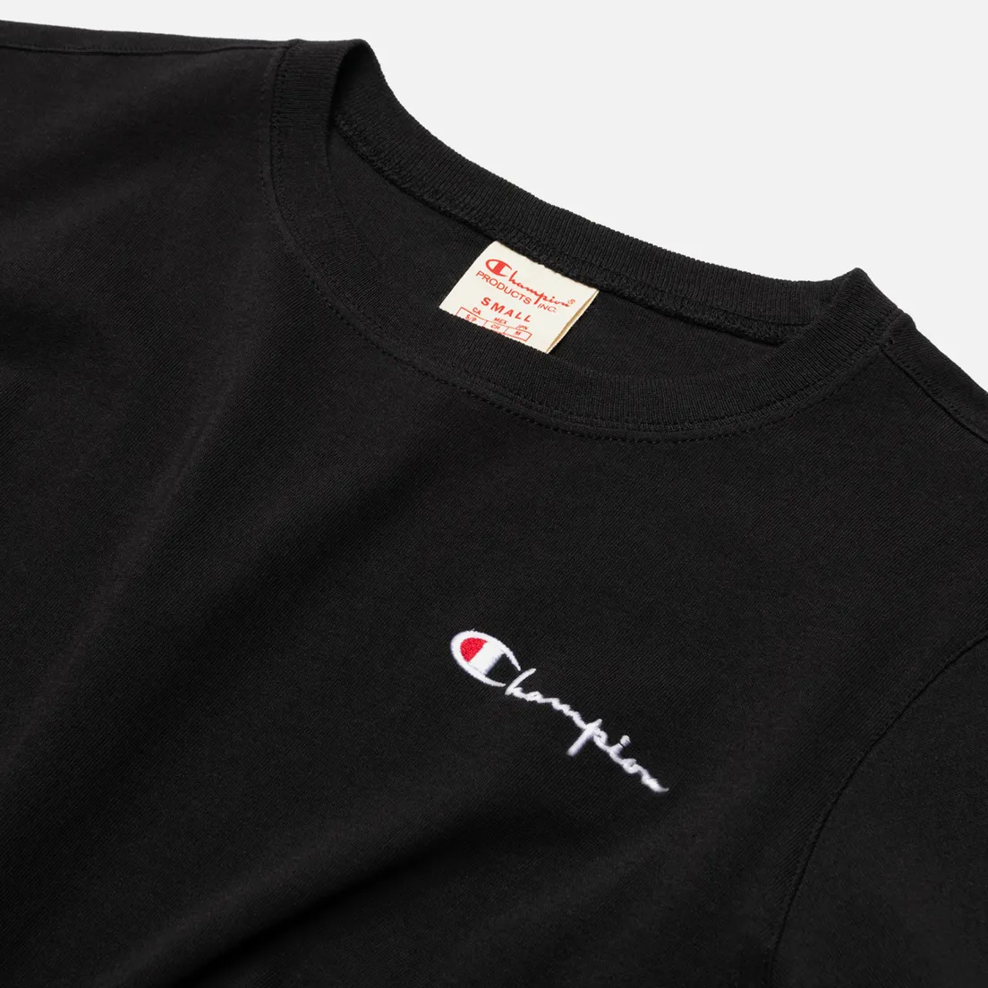 Champion Reverse Weave Женская футболка Small Script & Logo Sleeve Crew Neck