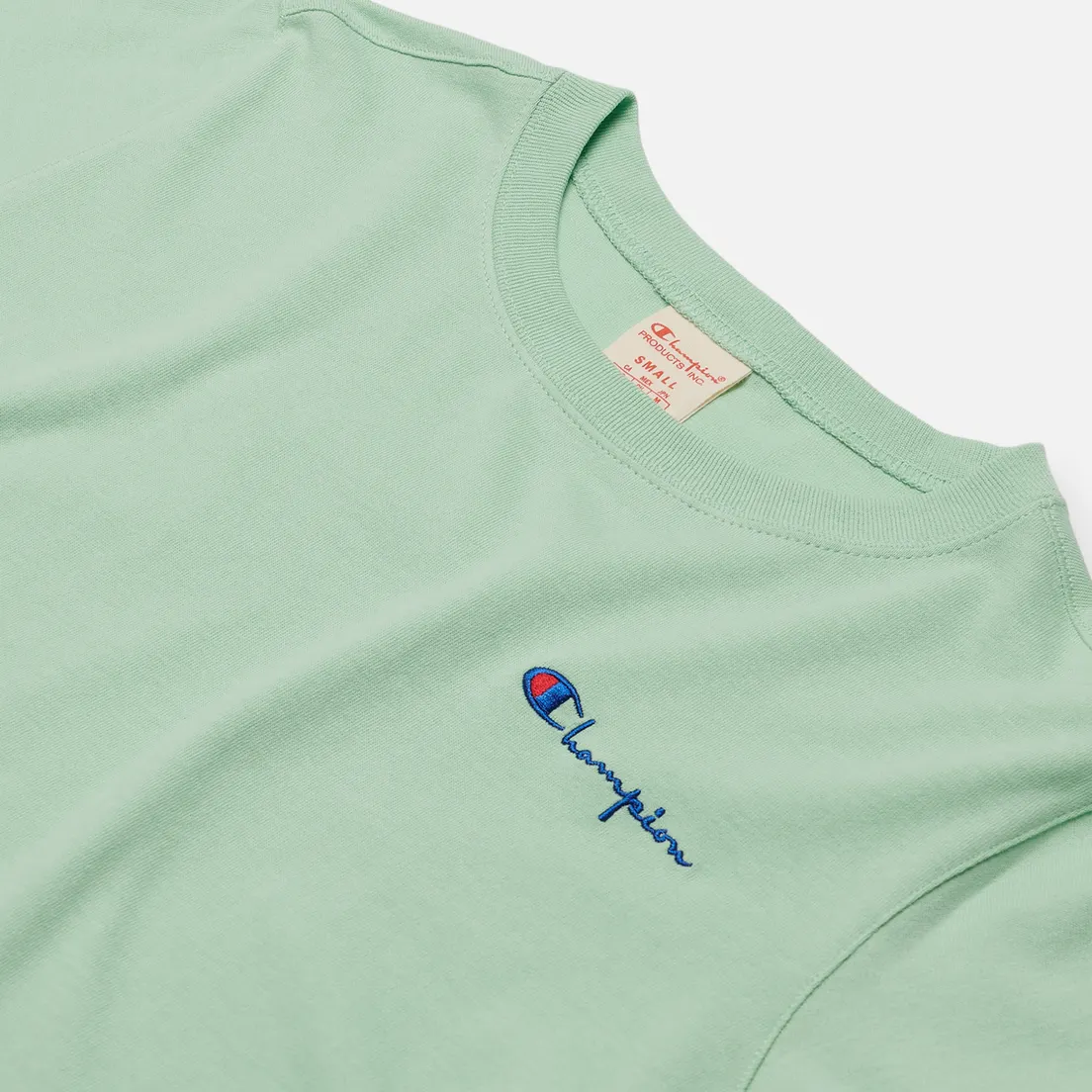 Champion Reverse Weave Женская футболка Small Script & Logo Sleeve Crew Neck