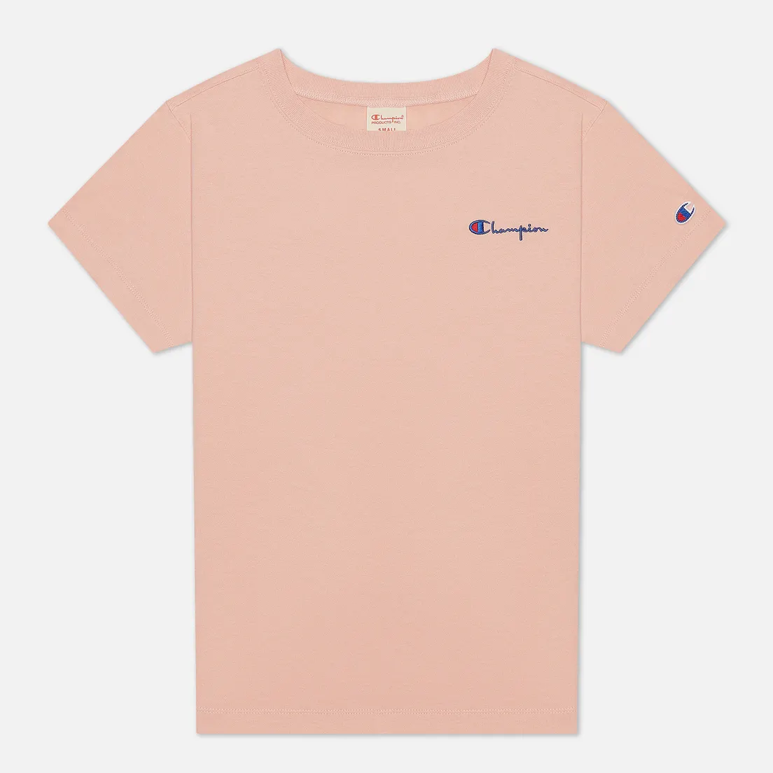 Champion Reverse Weave Женская футболка Small Script & Logo Sleeve Crew Neck