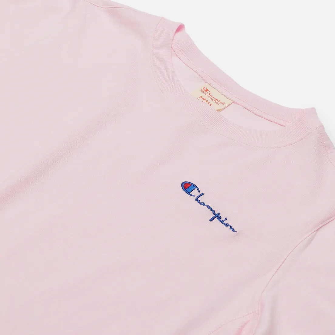 Champion Reverse Weave Женская футболка Small Script & Logo Sleeve Crew Neck