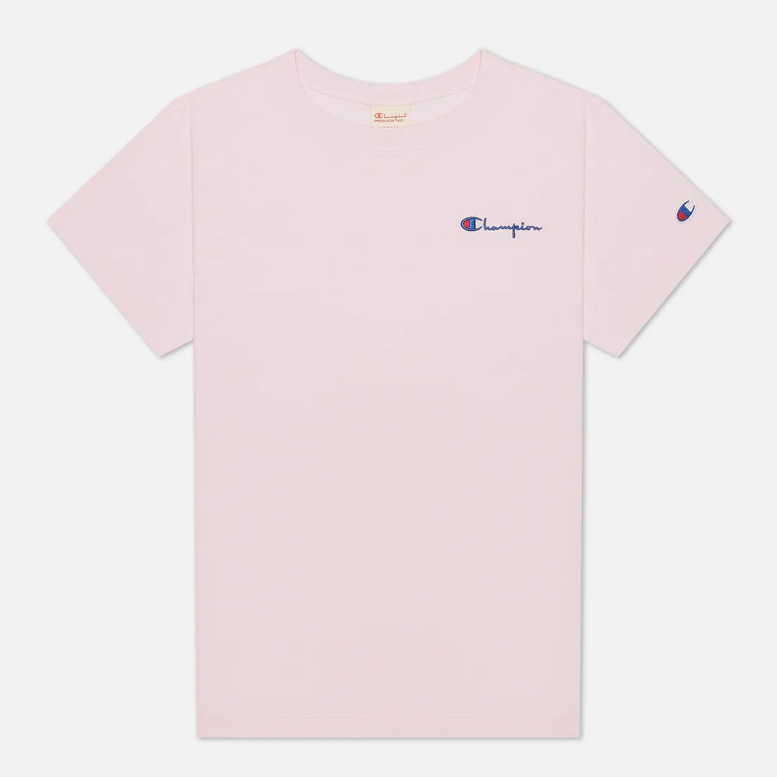 Champion Reverse Weave Женская футболка Small Script & Logo Sleeve Crew Neck