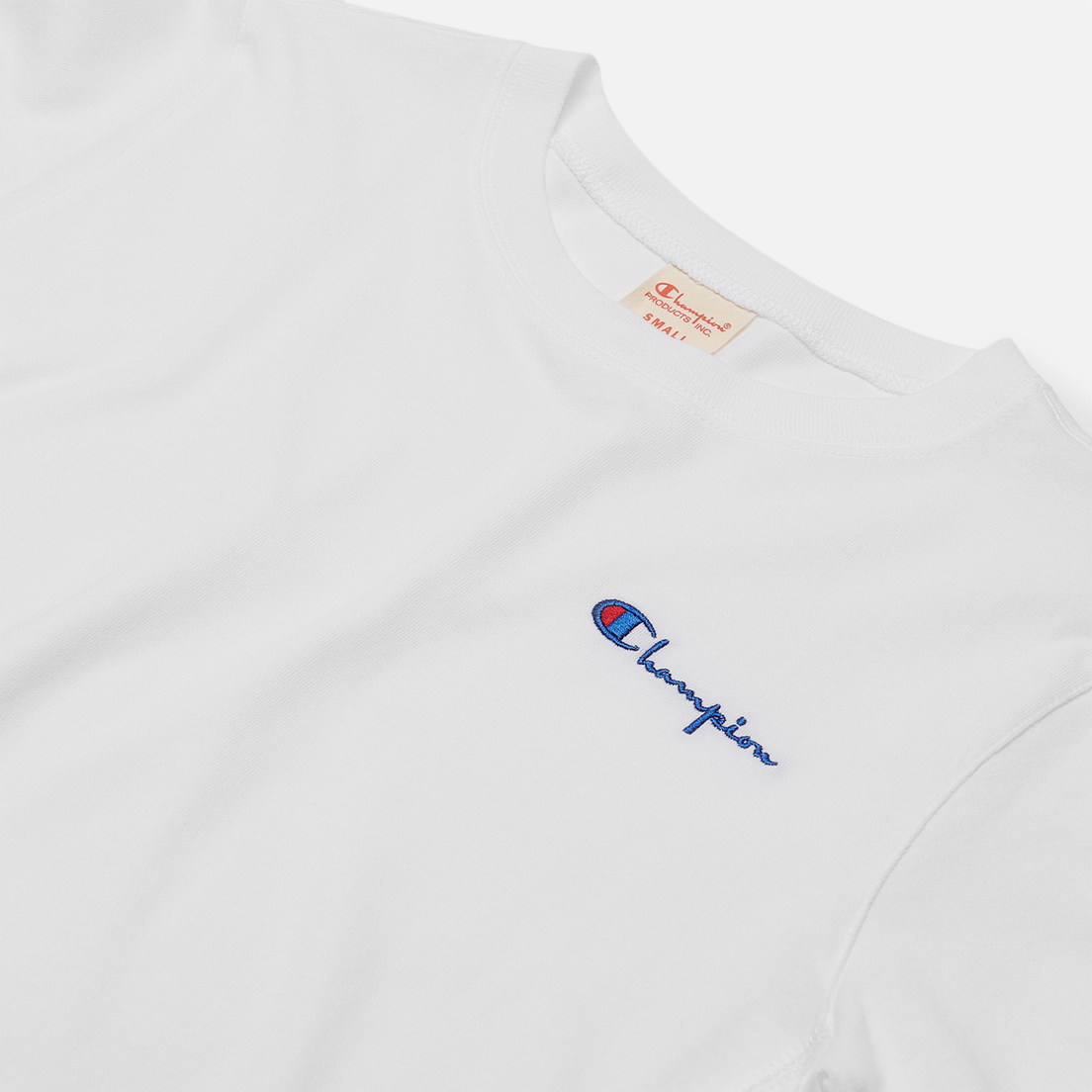Champion Reverse Weave Женская футболка Small Script & Logo Sleeve Crew Neck