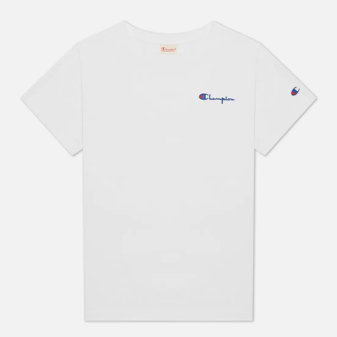 Champion Reverse Weave Женская футболка Small Script & Logo Sleeve Crew Neck