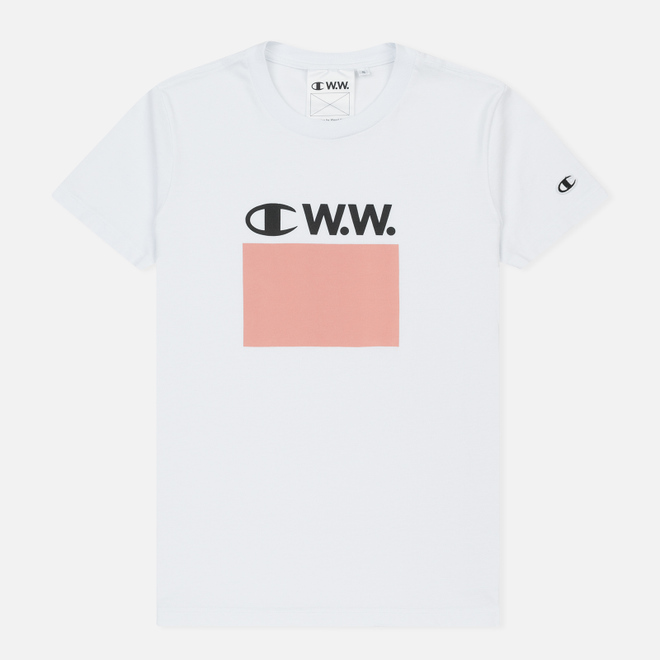 Женская футболка Champion Reverse Weave x Wood Wood Yume Bright White