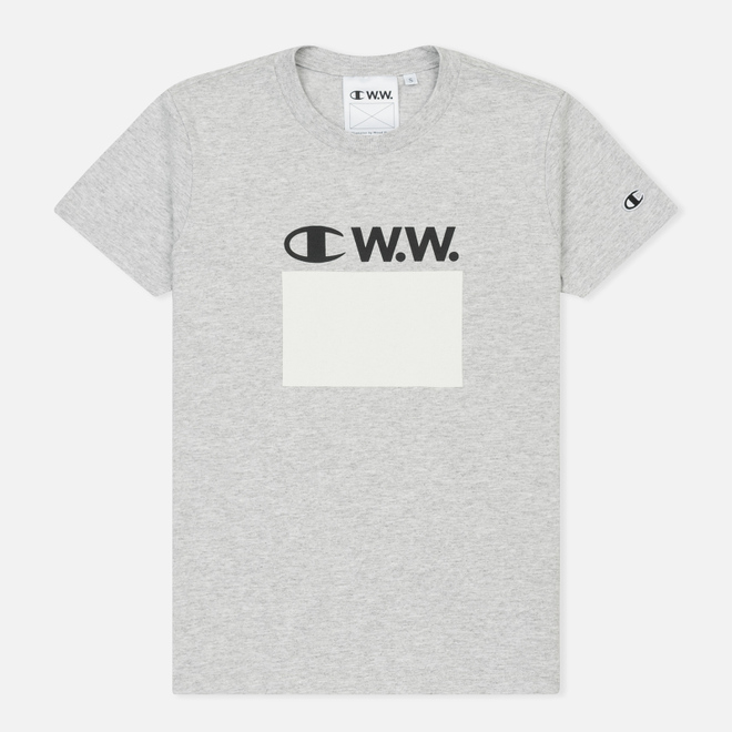 Женская футболка Champion Reverse Weave x Wood Wood Yume Grey Melange