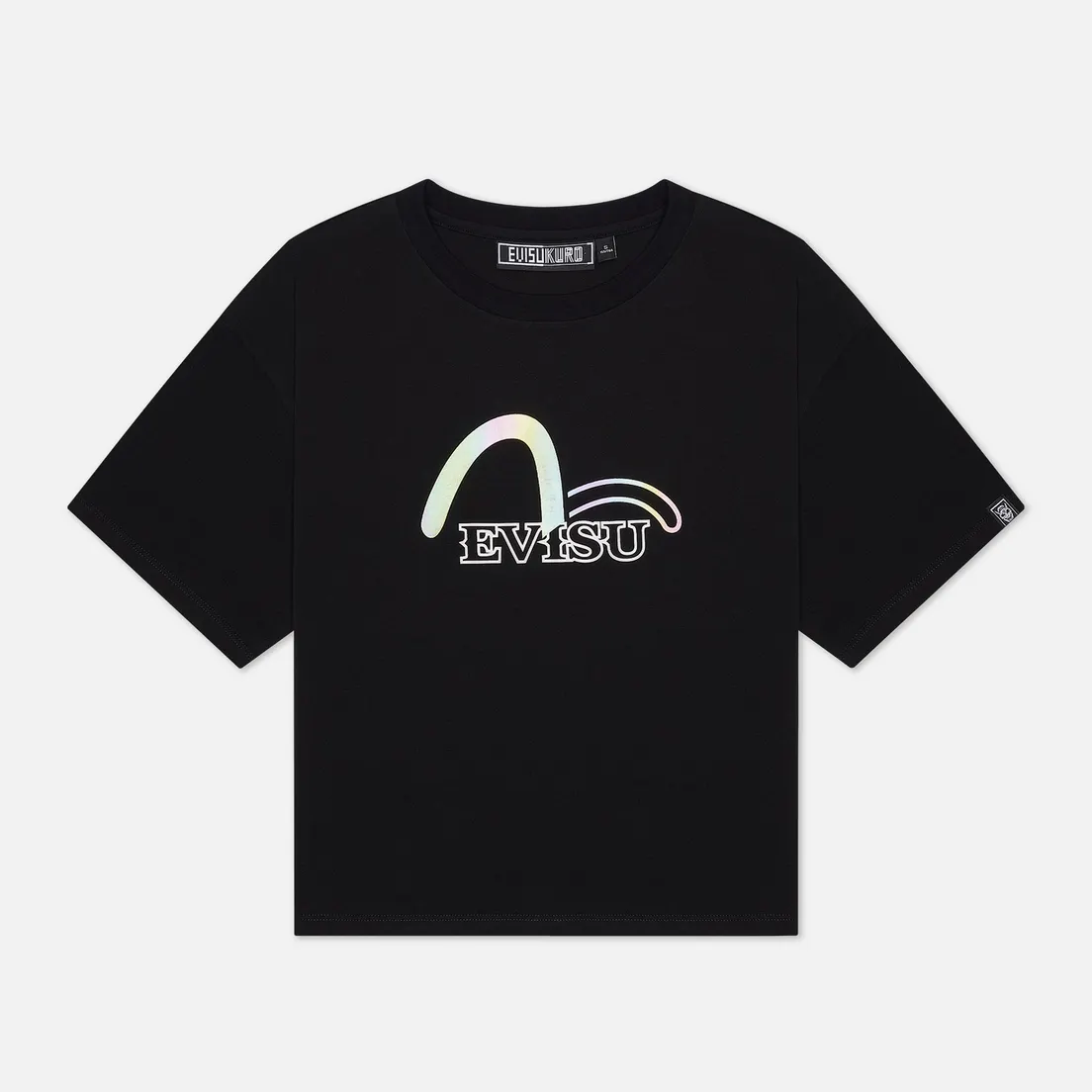 Evisu Женская футболка Evisukuro Seagull Crystal Branding